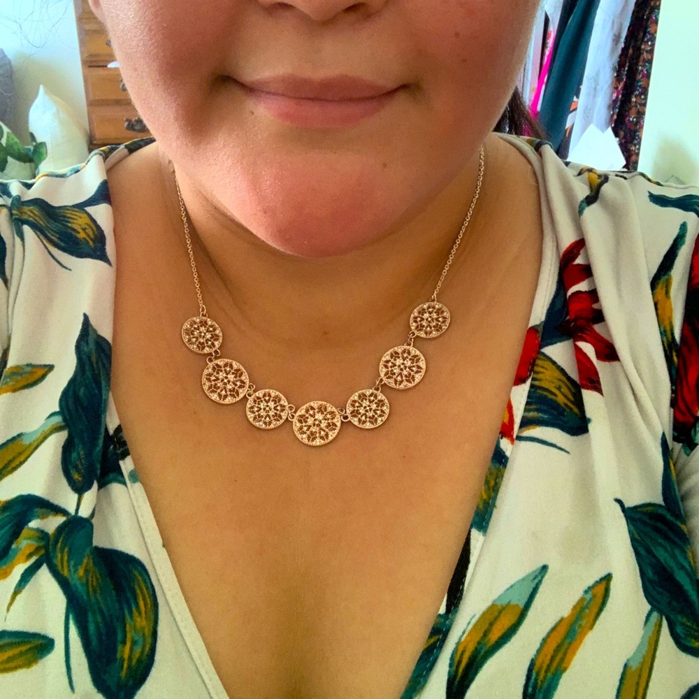 Rose gold necklace